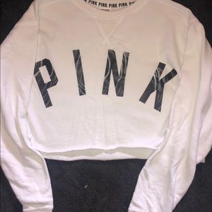 Cropped PINK crew neck